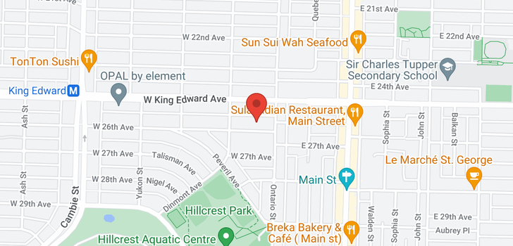 map of 43 W 26TH AVENUE